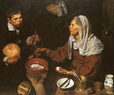 Woman Cooking Eggs