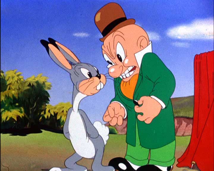 Elmer Fudd and Buggs Bunny